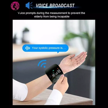 Máy đo huyết áp cổ tay Springevenstar kỹ thuật số, giọng nói tự động, đo nhịp tim, cảm ứng, LCD, sạc nhanh 179.300₫