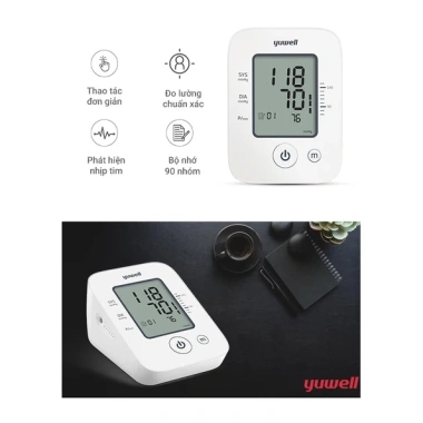 Máy đo huyết áp điện tử bắp tay YUWELL 660D chính hãng - Giá ưu đãi 559.000₫ 3 Máy đo huyết áp điện tử bắp tay YUWELL 660D chính hãng - Giá ưu đãi 559.000₫ 3