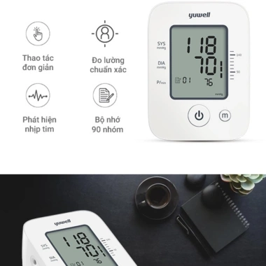 Máy đo huyết áp điện tử bắp tay YUWELL YE660D chính hãng bảo hành 5 năm 560.000 VND
