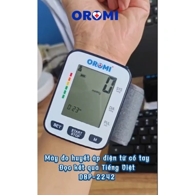 Máy đo huyết áp điện tử cổ tay Nhật - Giọng nói tiếng Việt Lưu 99 lần Giá 550k