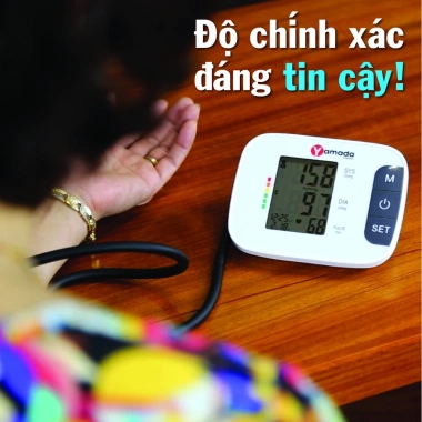 Máy đo huyết áp điện tử Yamada 1.358 - Trợ lý ảo giọng nói Tiếng Việt, giá ưu đãi 651.000 VND