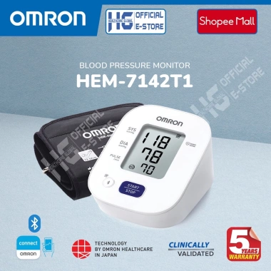 Máy đo huyết áp OMRON HEM-7.142T2 Bluetooth, đồng bộ điện thoại, giảm giá 1.095.000₫ 3 Máy đo huyết áp OMRON HEM-7.142T2 Bluetooth, đồng bộ điện thoại, giảm giá 1.095.000₫ 3
