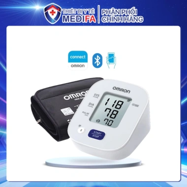Máy đo huyết áp Omron HEM-7.143T1 1 nút ấn, lưu 30 kết quả, Bluetooth, model 2.022