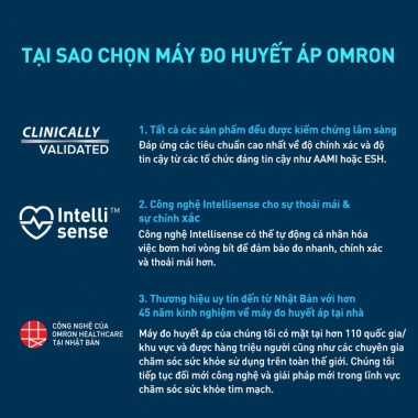 Máy Đo Huyết Áp Omron HEM-8.712 Chính Hãng - Bảo Hành 5 Năm, Giá Ưu Đãi 968k