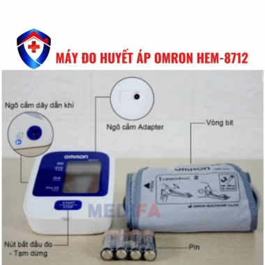 Máy Đo Huyết Áp Omron HEM-8.712 Chính Hãng Đo Nhịp Tim Bảo Hành 5 Năm 906.000₫ 4