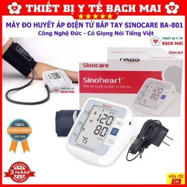 Máy Đo Huyết Áp Sinocare Sinoheart BA-801 Công Nghệ Đức Giá Rẻ 93.000₫ 2