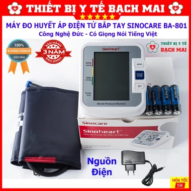 Máy Đo Huyết Áp Sinocare Sinoheart BA-801 Công Nghệ Đức Giá Rẻ 93.000₫ 4