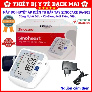 Máy Đo Huyết Áp Sinocare Sinoheart BA-801 Công Nghệ Đức Giá Rẻ 93.000₫ 8