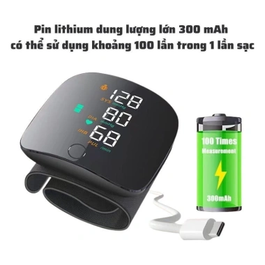 Máy đo huyết áp tự động WEB360 – Giọng nói, đo nhịp tim cổ tay, cảnh báo bất thường 3 Máy đo huyết áp tự động WEB360 – Giọng nói, đo nhịp tim cổ tay, cảnh báo bất thường 3