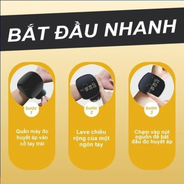 Máy đo huyết áp tự động WEB360 – Giọng nói, đo nhịp tim cổ tay, cảnh báo bất thường