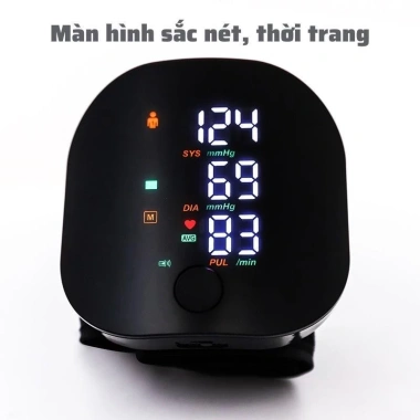 Máy đo huyết áp tự động WEB360 – Giọng nói, đo nhịp tim cổ tay, cảnh báo bất thường