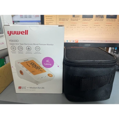 Máy đo huyết áp Yuwell YE-650D có giọng nói - Đo chính xác, giá chỉ 799.000₫ Máy đo huyết áp Yuwell YE-650D có giọng nói - Đo chính xác, giá chỉ 799.000₫