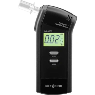 Máy đo nồng độ cồn Alcofind Hàn Quốc DA-8.000 kèm 06 đầu thổi, bảo hành 12 tháng - Giá ưu đãi 5,508,000 VND