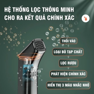Máy đo nồng độ cồn C07 an toàn, đo chính xác 3 giây - giá ưu đãi 225k