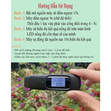 Máy đo nồng độ cồn C07 an toàn, đo chính xác 3 giây - giá ưu đãi 225k