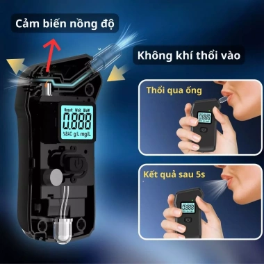 Máy Đo Nồng Độ Cồn Chính Xác Tuyệt Đối - Tiêu Chuẩn Quốc Tế, Bảo Hành 2 Năm, Giá Ưu Đãi 605.000₫