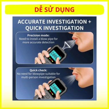 Máy đo nồng độ cồn chuẩn 90% ROHS chính hãng - Thổi nhanh, bảo hành dài, giá chỉ 685.000₫