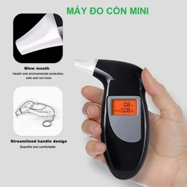 Máy đo nồng độ cồn hơi thở cầm tay nhỏ gọn - Độ chính xác cao - Giá ưu đãi 156k 2 Máy đo nồng độ cồn hơi thở cầm tay nhỏ gọn - Độ chính xác cao - Giá ưu đãi 156k 2