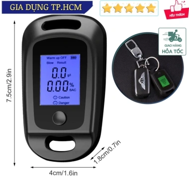 Máy đo nồng độ cồn hơi thở chuẩn, độ chính xác cao - Giá ưu đãi 885.271 VND