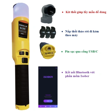 Máy đo nồng độ cồn Iblow10 Pro độ chính xác cao, cảm biến laser, giá chỉ 8,5 triệu
