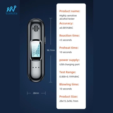 Máy đo nồng độ cồn kỹ thuật số độ chính xác cao – Kiểm tra BAC nhanh, giá 206.800₫ (giảm từ 254.364₫) 9 Máy đo nồng độ cồn kỹ thuật số độ chính xác cao – Kiểm tra BAC nhanh, giá 206.800₫ (giảm từ 254.364₫) 9