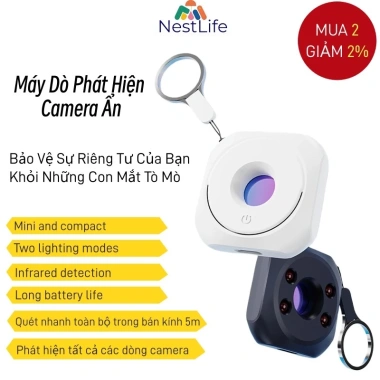 Máy dò ống kính ẩn – Chống nhìn trộm, phát hiện camera, giá chỉ 59.000₫