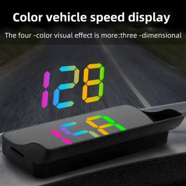 Máy đo tốc độ GPS HUD màn hình chiếu kính chắn gió, hiển thị MPH cho mọi ô tô