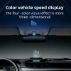 Máy đo tốc độ GPS HUD màn hình chiếu kính chắn gió, hiển thị MPH cho mọi ô tô 8