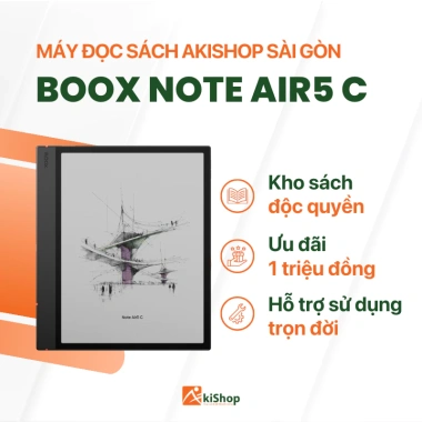 Máy đọc sách BOOX Note Air5 C 10.3 inch Màu Android 15 Pen3 Giá 18tr Kho HCM