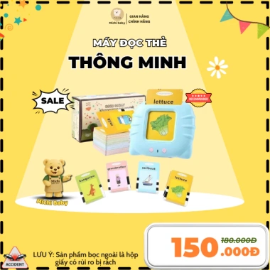 Máy Đọc Thẻ Song Ngữ - Flashcard Thẻ Học Thông Minh 112 Thẻ 224 Từ Vựng 180k