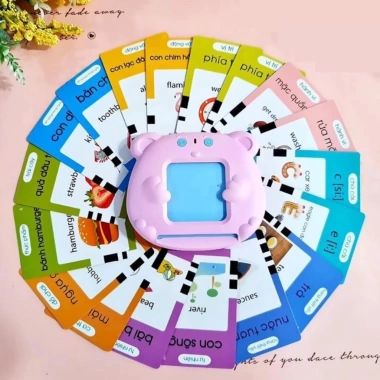 Máy Đọc Thẻ Song Ngữ Việt-Anh cho Bé 1-Tuổi, Học Anh Sớm, Không Sóng ĐT, Giá 99k