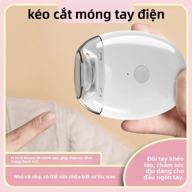 Máy Dũa Móng Điện Tự Động GlowNest 2 trong 1 - An toàn, êm ái, pin sạc, dùng cho lứa tuổi 2 Máy Dũa Móng Điện Tự Động GlowNest 2 trong 1 - An toàn, êm ái, pin sạc, dùng cho lứa tuổi 2