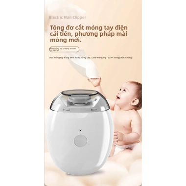Máy Dũa Móng Điện Tự Động GlowNest 2 trong 1 - An toàn, êm ái, pin sạc, dùng cho lứa tuổi 4 Máy Dũa Móng Điện Tự Động GlowNest 2 trong 1 - An toàn, êm ái, pin sạc, dùng cho lứa tuổi 4