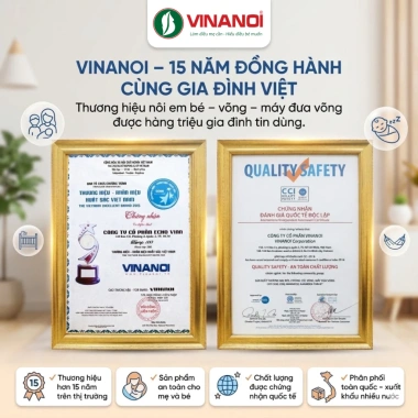 Máy Đưa Võng Tự Động VINANOI VN365 Sức Đưa 80kg An Toàn Cho Mẹ Bé 307.000 VND