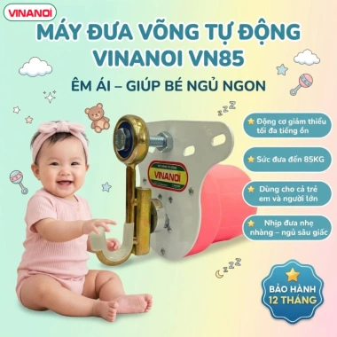 Máy Đưa Võng Tự Động VINANOI VN365 Sức Đưa 80kg An Toàn Cho Mẹ Bé 307.000 VND