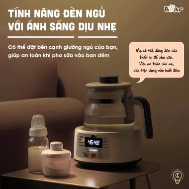 Máy Đun Nước Bear TNQ D12D1 Pha Sữa, Pha Trà, Khử Clo, Giữ Ấm, Giá 833k