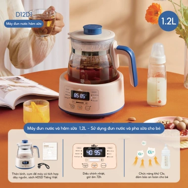 Máy Đun Nước Bear TNQ D12D1 Pha Sữa, Pha Trà, Khử Clo, Giữ Ấm, Giá 833k