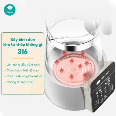Máy Đun Nước Pha Sữa Kamidi Purity Đa Năng – Tiệt Trùng Bình Sữa, Giá 950.000đ 7