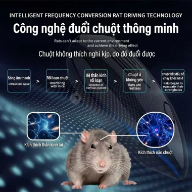 Máy đuổi chuột cắm vào - Chuột chạy sạch, êm ái, hiệu quả, giảm giá 30% chỉ 69.999 VND 5 Máy đuổi chuột cắm vào - Chuột chạy sạch, êm ái, hiệu quả, giảm giá 30% chỉ 69.999 VND 5