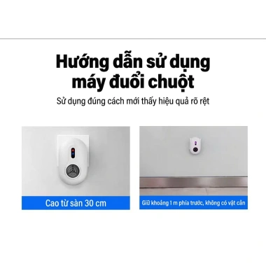 Máy đuổi chuột cắm vào - Chuột chạy sạch, êm ái, hiệu quả, giảm giá 30% chỉ 69.999 VND 6 Máy đuổi chuột cắm vào - Chuột chạy sạch, êm ái, hiệu quả, giảm giá 30% chỉ 69.999 VND 6