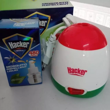 Máy đuổi muỗi tinh dầu Hacker - Xua muỗi nhanh, tặng lọ tinh dầu, chỉ 30.000₫