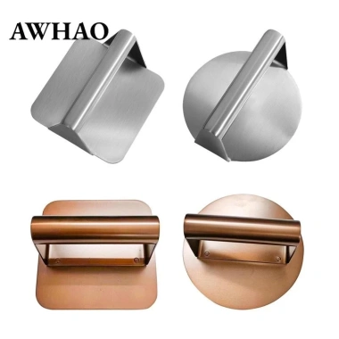 Máy ép bánh mì kẹp thịt thép không gỉ, nghiền thịt, chống dính, cho gia đình & BBQ 2