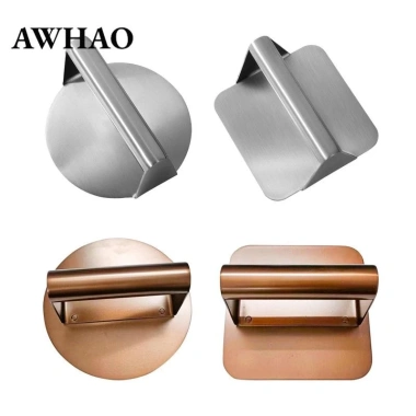 Máy ép bánh mì kẹp thịt thép không gỉ, nghiền thịt, chống dính, cho gia đình & BBQ 3