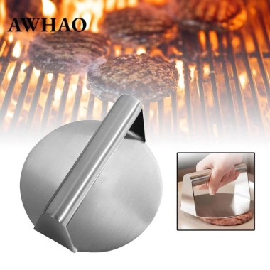 Máy ép bánh mì kẹp thịt thép không gỉ, nghiền thịt, chống dính, cho gia đình & BBQ 5