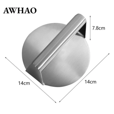 Máy ép bánh mì kẹp thịt thép không gỉ, nghiền thịt, chống dính, cho gia đình & BBQ 8