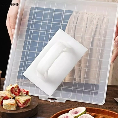 Máy ép bánh Tấm Nougat + Dụng cụ ép thịt nhựa Flattener Burger Patty Maker - Giá 72.600₫ 7