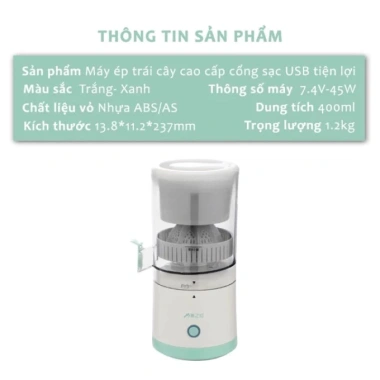 Máy ép cam tự động USB, máy vắt cam đa năng, tiện lợi mang theo - Giá 135.000 VND