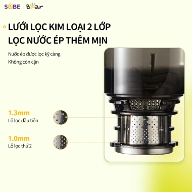 Máy ép chậm Bear 0,8L - Ép trái cây, rau củ, làm kem, giữ dinh dưỡng 1.990.000 VND 6 Máy ép chậm Bear 0,8L - Ép trái cây, rau củ, làm kem, giữ dinh dưỡng 1.990.000 VND 6