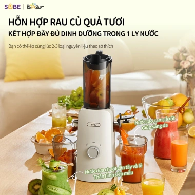 Máy ép chậm Bear 0,8L - Ép trái cây, rau củ, làm kem, giữ dinh dưỡng 1.990.000 VND 10 Máy ép chậm Bear 0,8L - Ép trái cây, rau củ, làm kem, giữ dinh dưỡng 1.990.000 VND 10