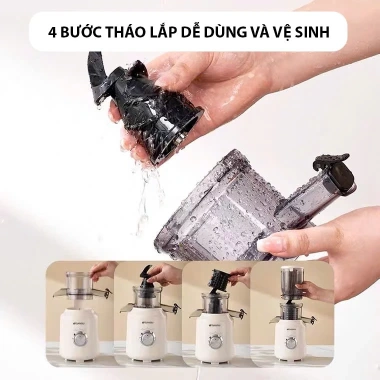 Máy ép chậm Beemi đa năng: ép trái cây, nước, khô bã, chính hãng, giảm 20%